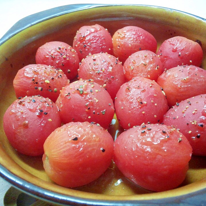 簡単一品！焼きミニトマト